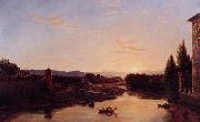 Thomas Cole Sunset of the Arno oil painting on canvas